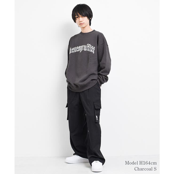 裏起毛ぼかしアーチロゴトレーナー スウェット 長袖 | 子ども服 SHUSHU | 詳細画像4 