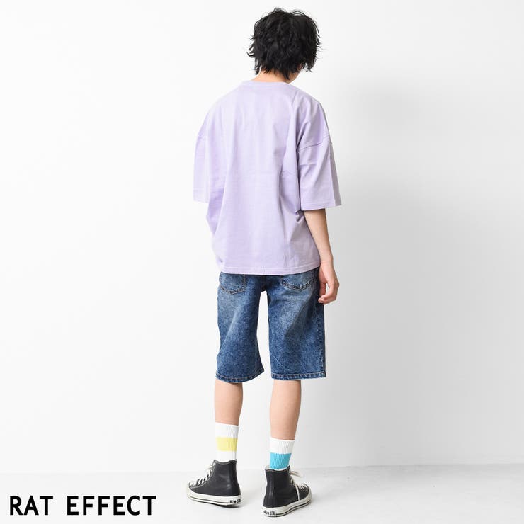 ケミカルデニムクラッシュハーフパンツ ボトムス 半ズボン | 子ども服 SHUSHU | 詳細画像5 