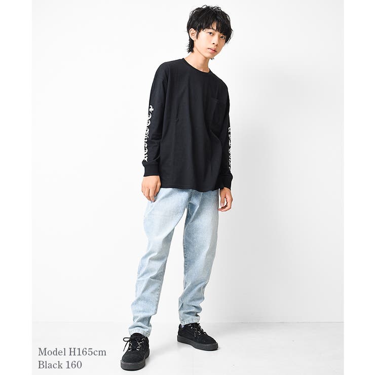 袖ロゴプリントロングTシャツ トップス 長袖 | 子ども服 SHUSHU | 詳細画像5 