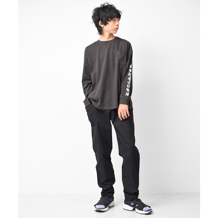 袖ロゴプリントロングTシャツ トップス 長袖 | 子ども服 SHUSHU | 詳細画像8 