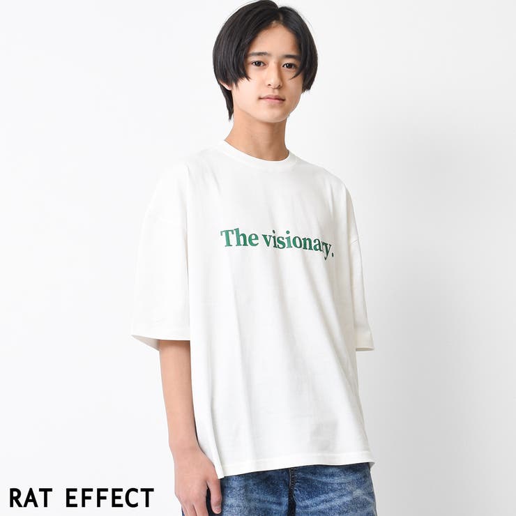 オフホワイト | visionaryプリントスーパービッグTシャツ トップス カットソー | 子ども服 SHUSHU