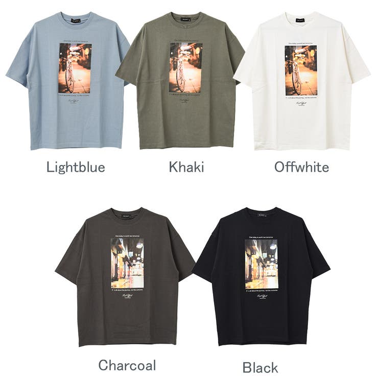 フロントフォトプリントTシャツ トップス カットソー[品番