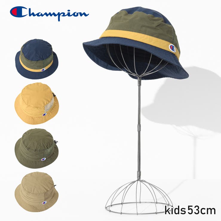 新品入荷 Champion キッズメッシュバケットハット 帽子[品番：SHUK0001352 ハット
