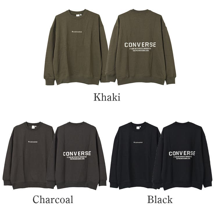 CONVERSE 別注裏起毛バックプリントビッグトレーナー スウェット | 子ども服 SHUSHU | 詳細画像9 