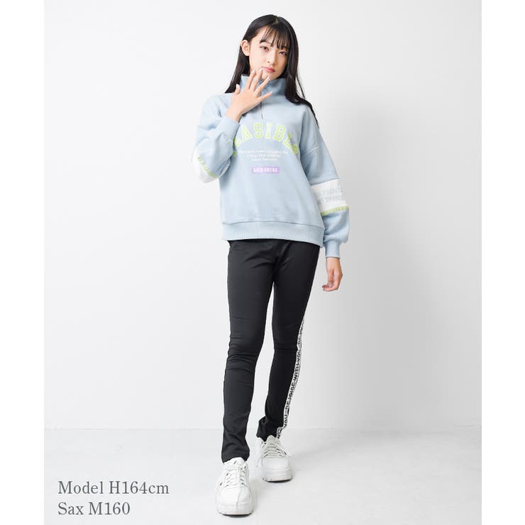 裏起毛ハーフZIPキリカエトレーナー トップス あったか | 子ども服 SHUSHU | 詳細画像8 