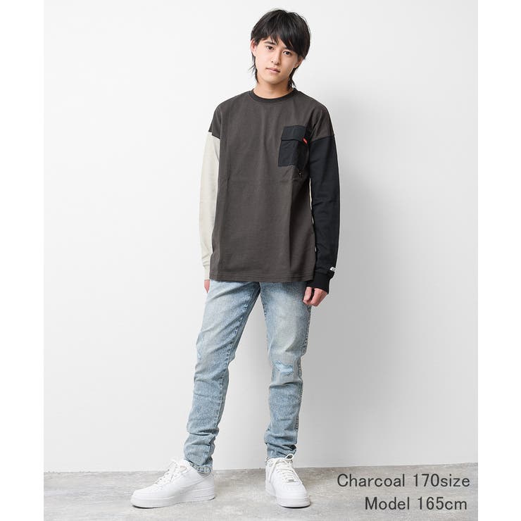 ナイロンOUTDOORロングTシャツ トップス 長袖 | 子ども服 SHUSHU | 詳細画像6 