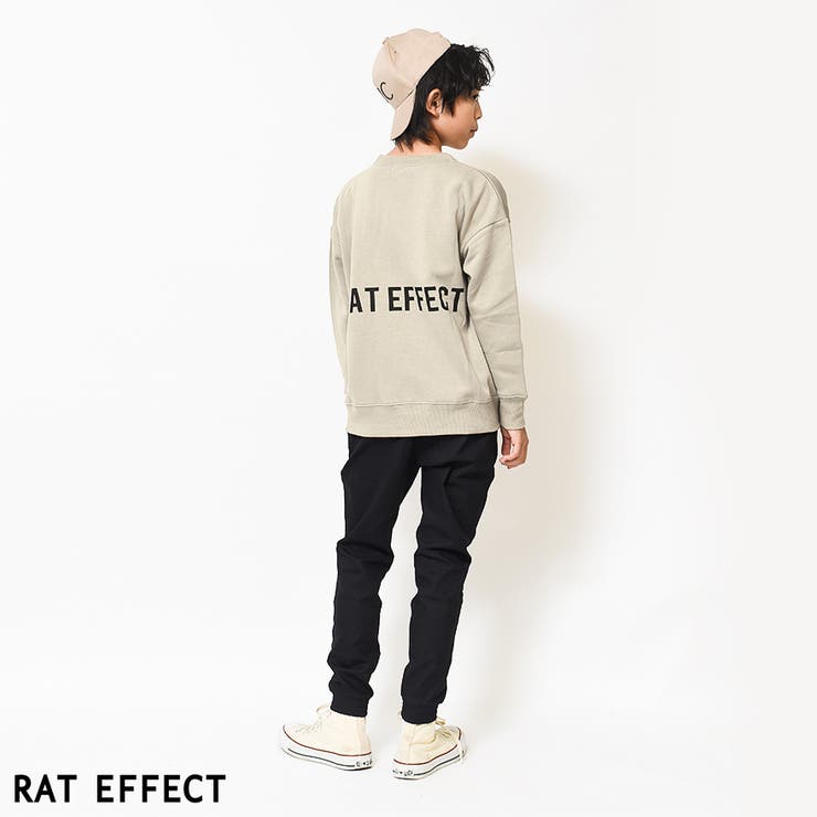 裏起毛バックプリントビッグトレーナー スウェット 長袖 | 子ども服 SHUSHU | 詳細画像4 