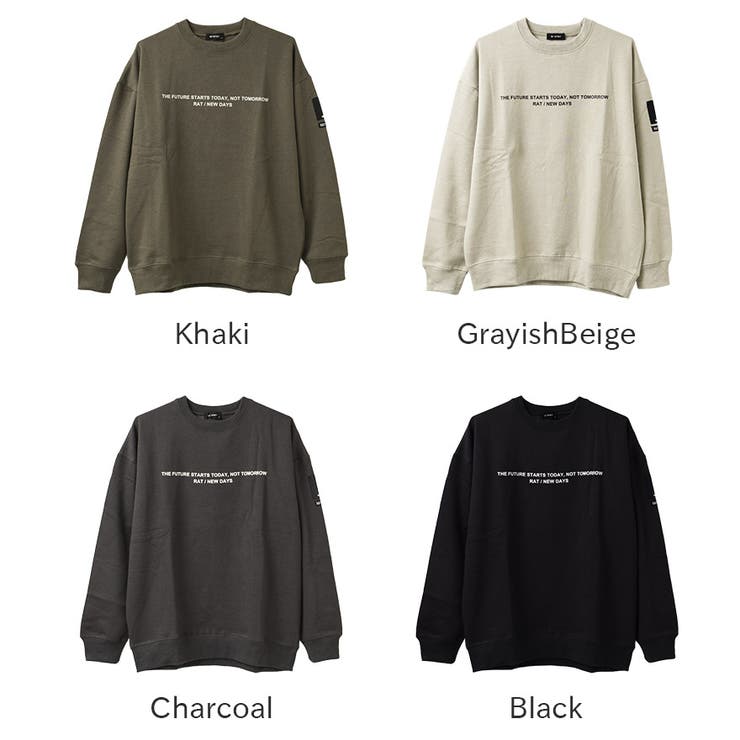 裏起毛袖ネームロゴプリントトレーナー スウェット トップス | 子ども服 SHUSHU | 詳細画像12