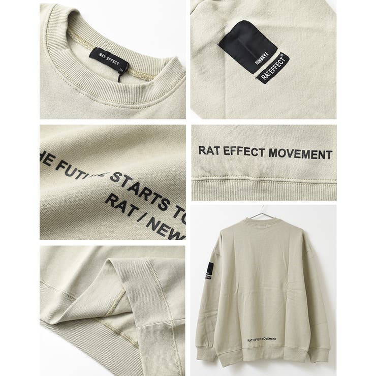 裏起毛袖ネームロゴプリントトレーナー スウェット トップス | 子ども服 SHUSHU | 詳細画像13