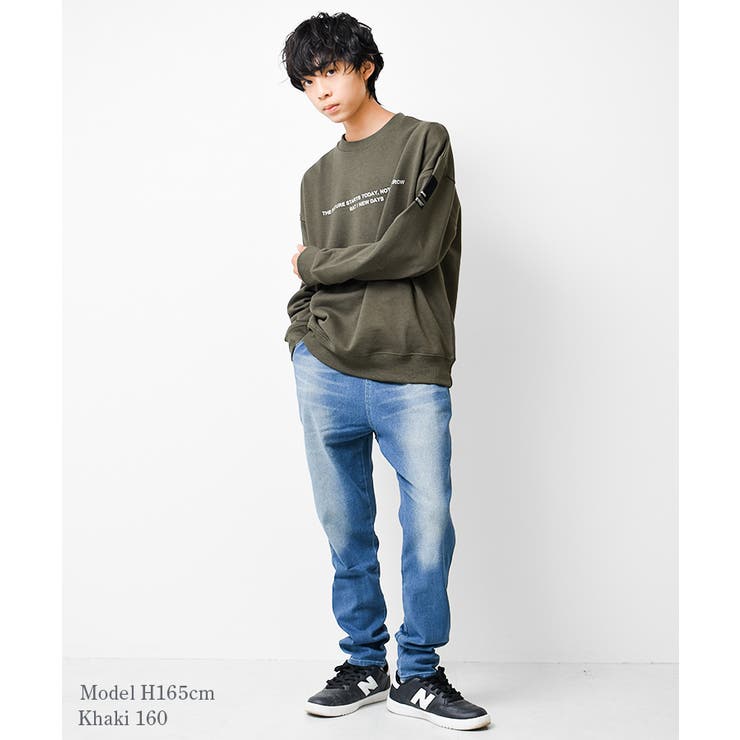 裏起毛袖ネームロゴプリントトレーナー スウェット トップス | 子ども服 SHUSHU | 詳細画像3