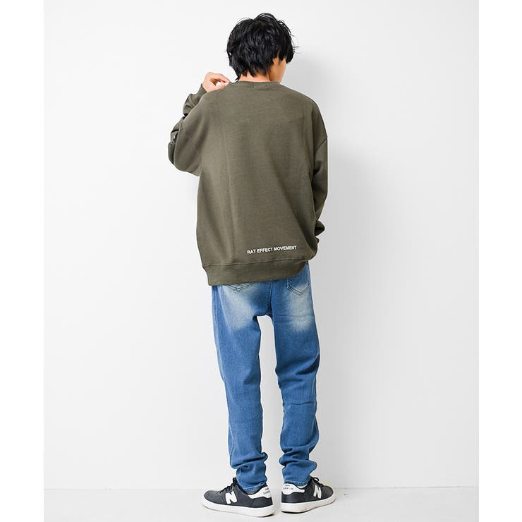 裏起毛袖ネームロゴプリントトレーナー スウェット トップス | 子ども服 SHUSHU | 詳細画像5