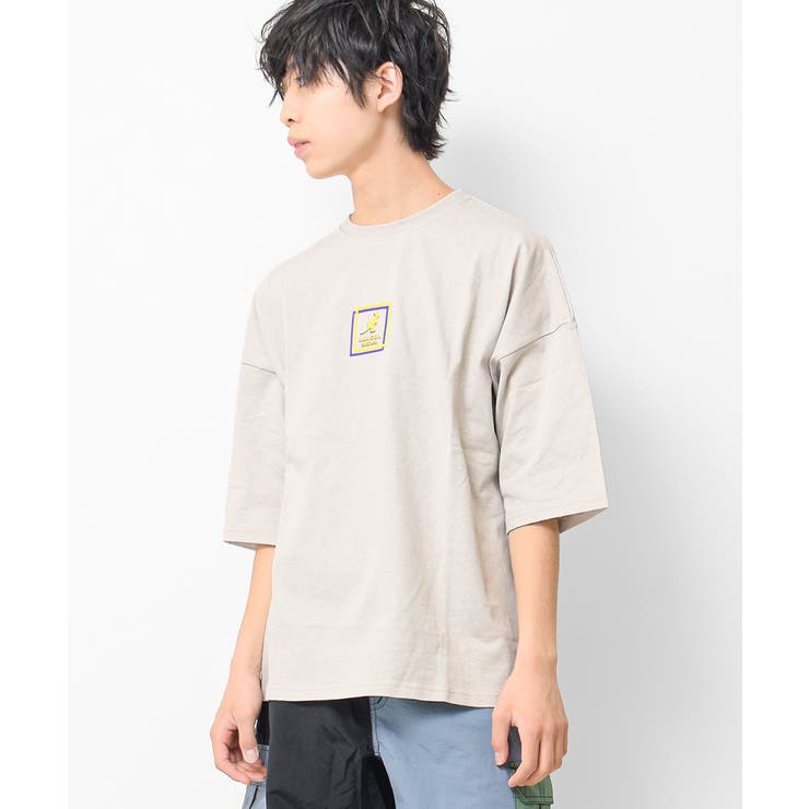 ライトグレー | KANGOL 別注蛍光シリコンプリントスーパービッグTシャツ トップス | 子ども服 SHUSHU