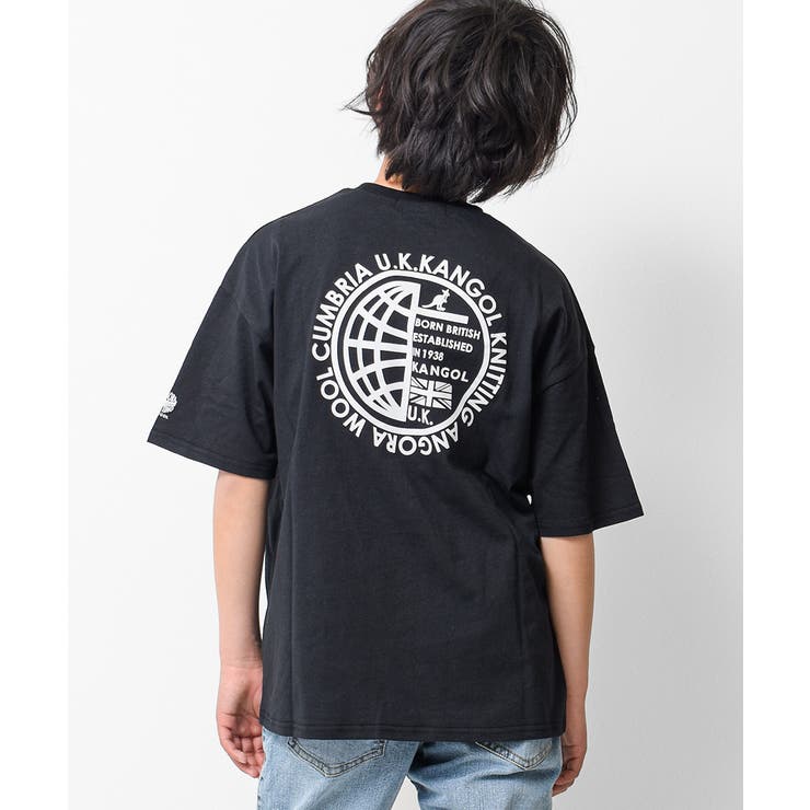 ブラック | KANGOL 別注INTERNATIONALビッグTシャツ トップス | 子ども服 SHUSHU