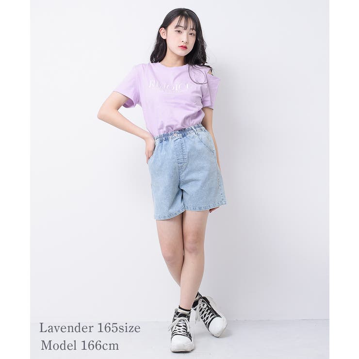 REJOICEロゴ肩あきTシャツ トップス 半袖 | 子ども服 SHUSHU | 詳細画像6 