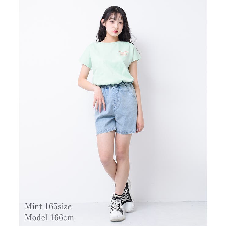 バックプリントフレンチスリーブTシャツ トップス 半袖 | 子ども服 SHUSHU | 詳細画像9 