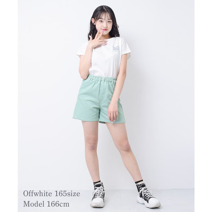 バックプリントフレンチスリーブTシャツ トップス 半袖 | 子ども服 SHUSHU | 詳細画像12 