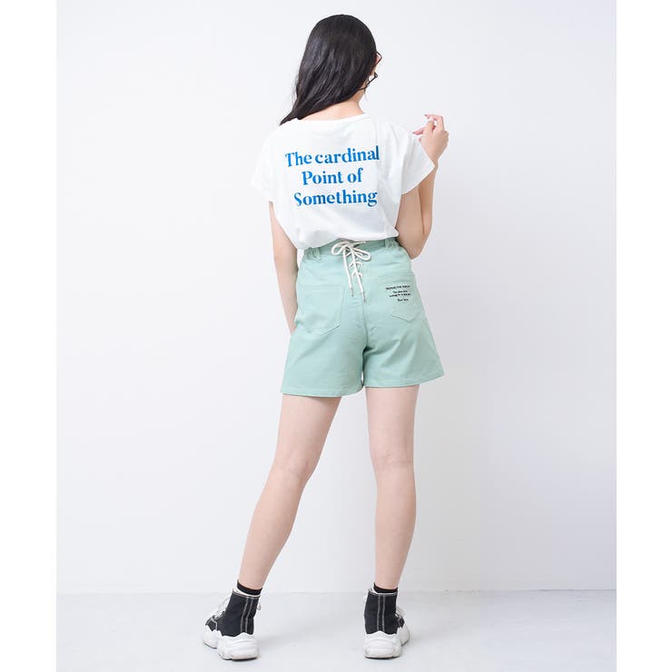 バックプリントフレンチスリーブTシャツ トップス 半袖 | 子ども服 SHUSHU | 詳細画像13 