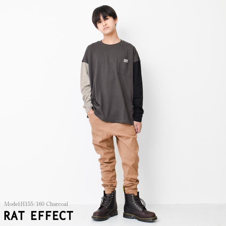 ポケット刺繍ロングTシャツ トップス 長袖 | 子ども服 SHUSHU | 詳細画像6 