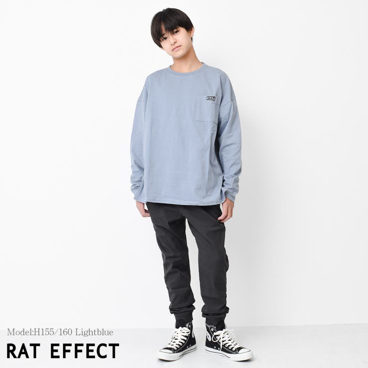 ポケット刺繍ロングTシャツ トップス 長袖 | 子ども服 SHUSHU | 詳細画像7 