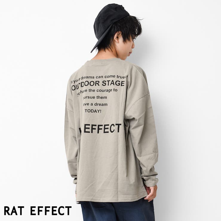 グレー | バックナロープリントロングTシャツ ロンT トップス | 子ども服 SHUSHU