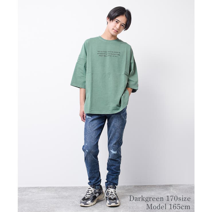 FLOWERピグメントスーパービッグTシャツ トップス カットソー | 子ども服 SHUSHU | 詳細画像4 