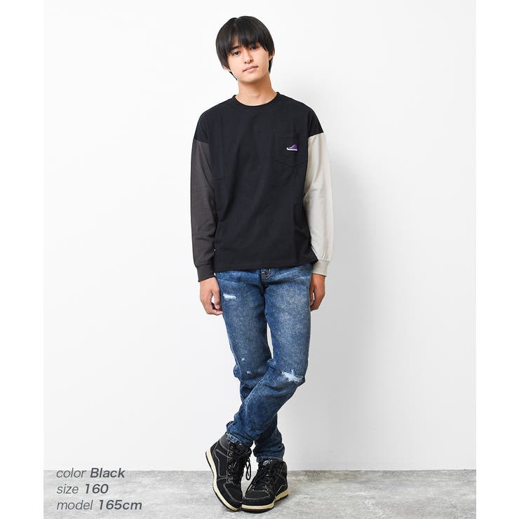 CONVERSE 別注ポケット付きロングTシャツ カットソー | 子ども服 SHUSHU | 詳細画像2 