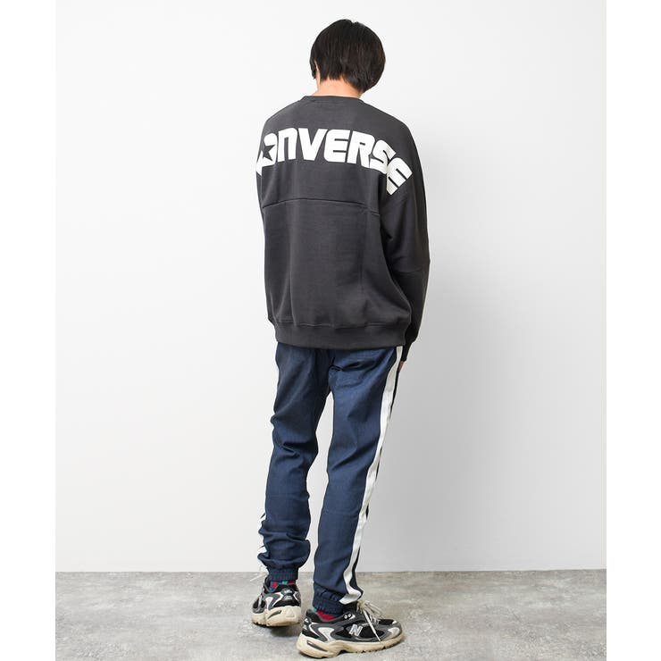 CONVERSE 別注裏起毛バックプリントビッグトレーナー スウェット[品番