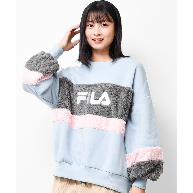 FILA フィラ ITALIA POP MODA ポップ切替 モコモコ フリース 2着組 
