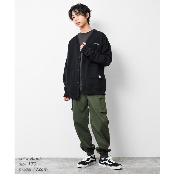 裏起毛ビッグカーディガン アウター あったか | 子ども服 SHUSHU | 詳細画像3 