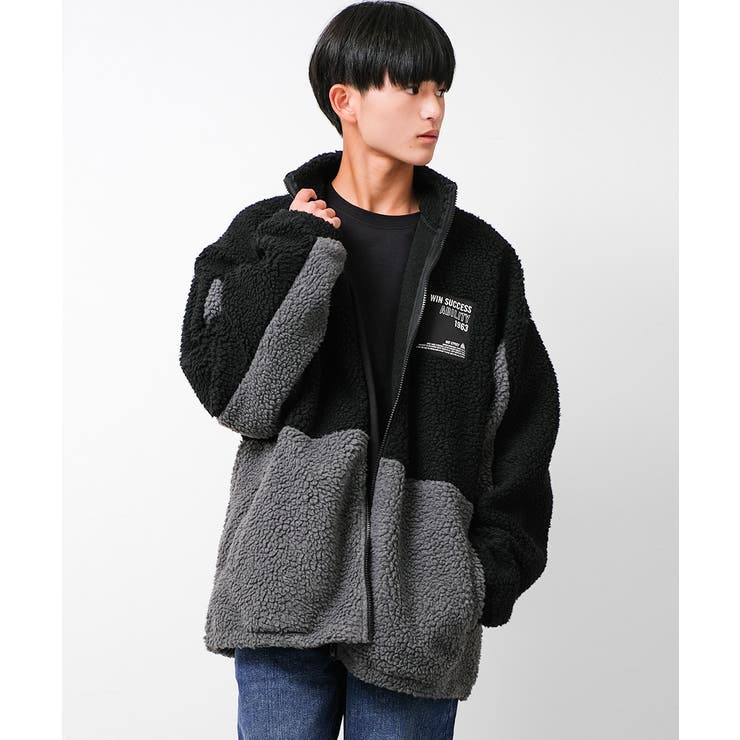 チャコールグレー | ビッグボアブルゾン ジャケット アウター | 子ども服 SHUSHU