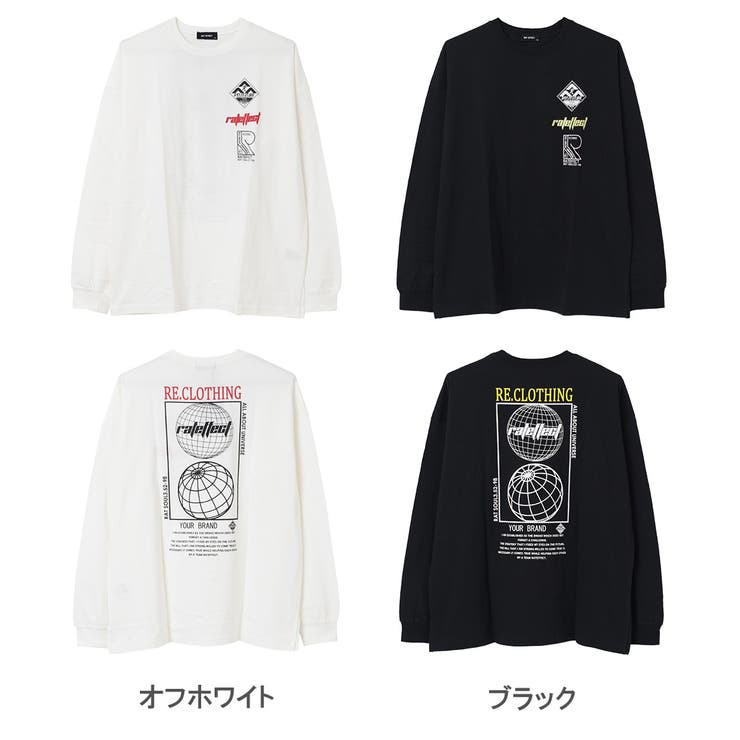 RE CLOTHINGバックプリントロングTシャツ トップス[品番
