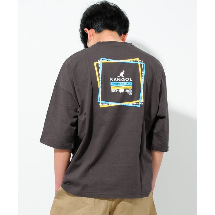 チャコールグレー | KANGOL 別注蛍光ロゴアートTシャツ トップス | 子ども服 SHUSHU