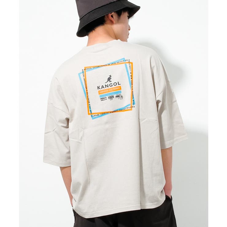 ライトグレー | KANGOL 別注蛍光ロゴアートTシャツ トップス | 子ども服 SHUSHU