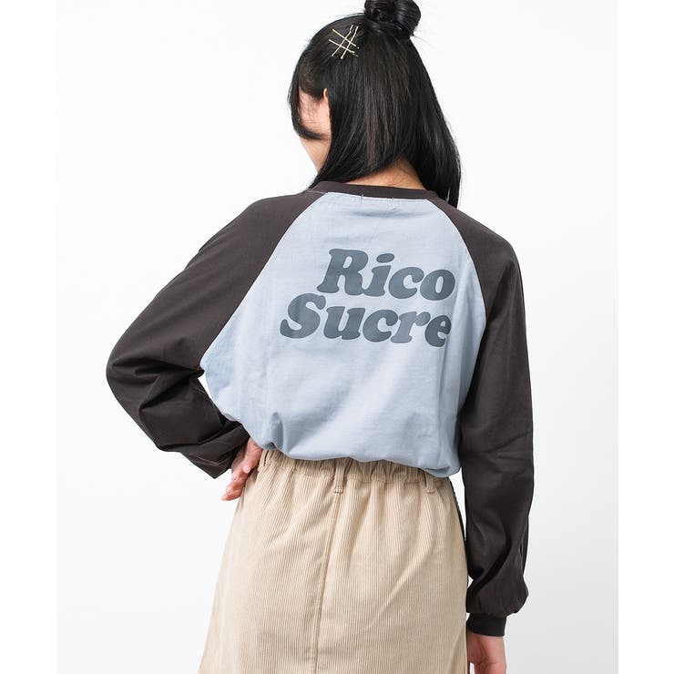 スモーキーサックス | ロゴプリントラグランロングTシャツ トップス ロンT | 子ども服 SHUSHU