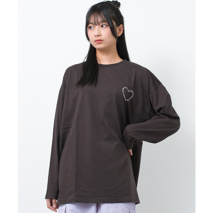 バックハートプリントロングTシャツ トップス ロンT | 子ども服 SHUSHU | 詳細画像3 