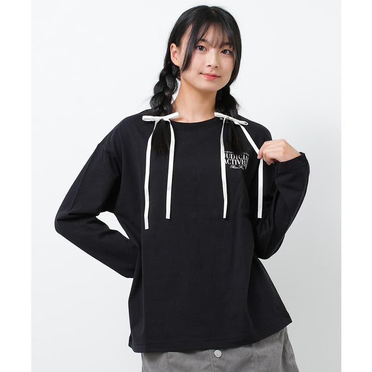 ロゴプリントロングTシャツ トップス ロンT | 子ども服 SHUSHU | 詳細画像3 