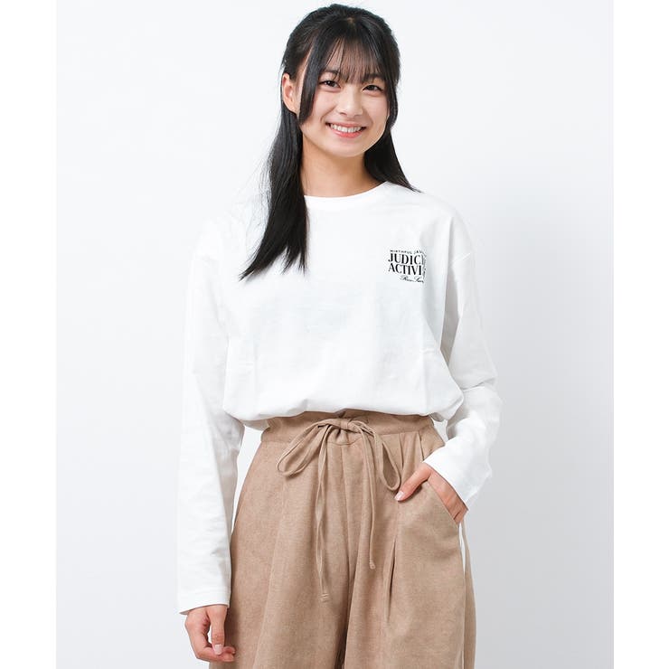 ロゴプリントロングTシャツ トップス ロンT | 子ども服 SHUSHU | 詳細画像5 