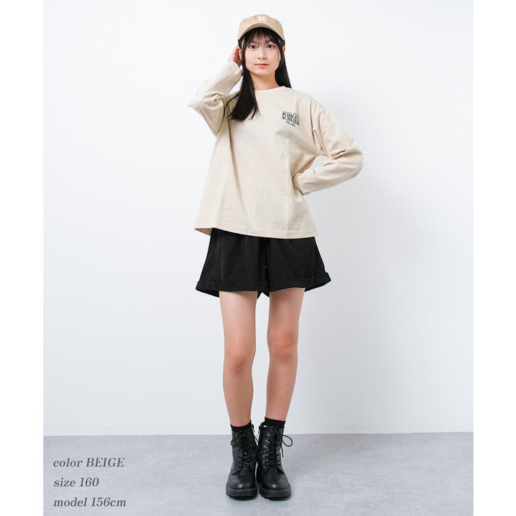 ロゴプリントロングTシャツ トップス ロンT | 子ども服 SHUSHU | 詳細画像6 