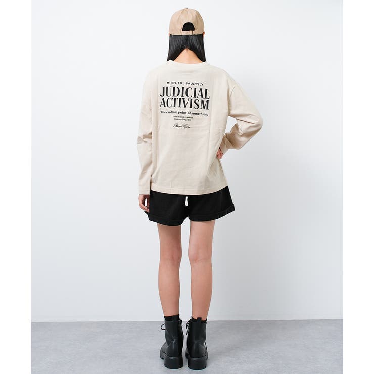 ロゴプリントロングTシャツ トップス ロンT | 子ども服 SHUSHU | 詳細画像7 