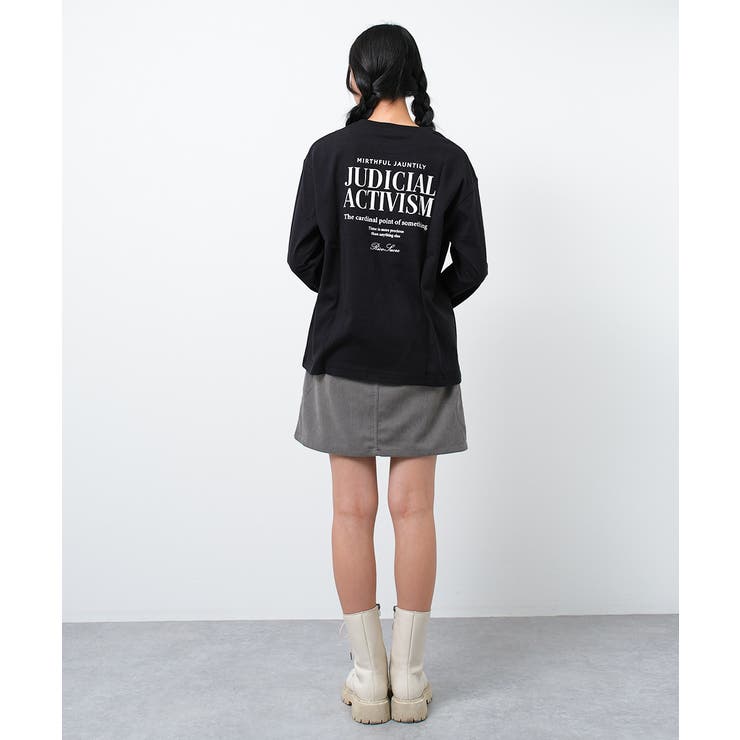 ロゴプリントロングTシャツ トップス ロンT | 子ども服 SHUSHU | 詳細画像9 