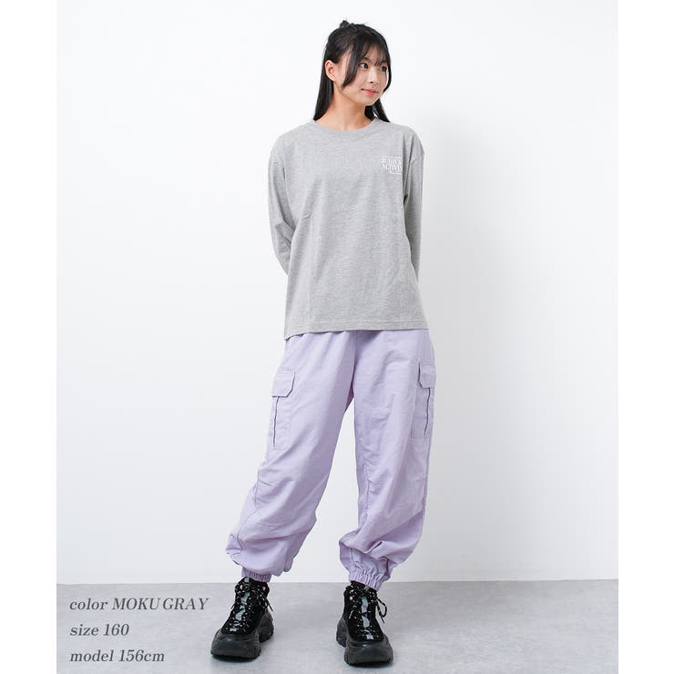 ロゴプリントロングTシャツ トップス ロンT | 子ども服 SHUSHU | 詳細画像10 