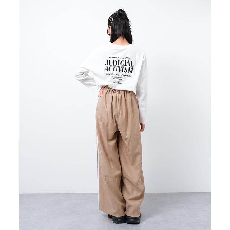 ロゴプリントロングTシャツ トップス ロンT | 子ども服 SHUSHU | 詳細画像13 