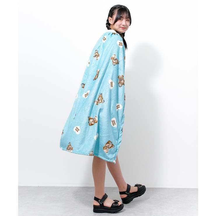 ふわもこ巻きタオル 96cm丈 80cm丈[品番：SHUK0001607]｜子ども