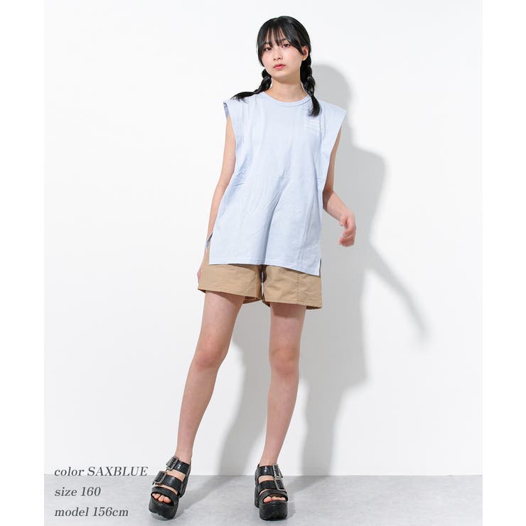 肩タックチュニックTシャツ トップス 半袖 | 子ども服 SHUSHU | 詳細画像9 
