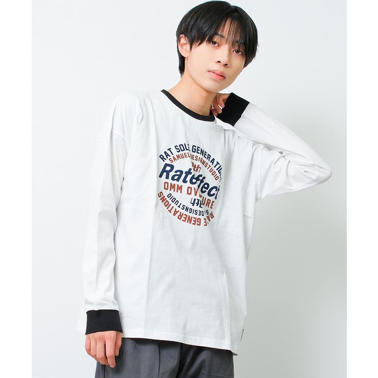 オフホワイト | 2th RateffectビッグロングTシャツ トップス | 子ども服 SHUSHU