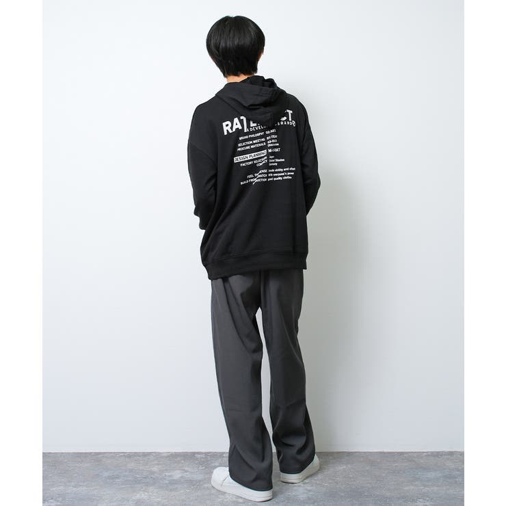 RATEFFECTバックロゴフーディー パーカー 裏毛 | 子ども服 SHUSHU | 詳細画像4 