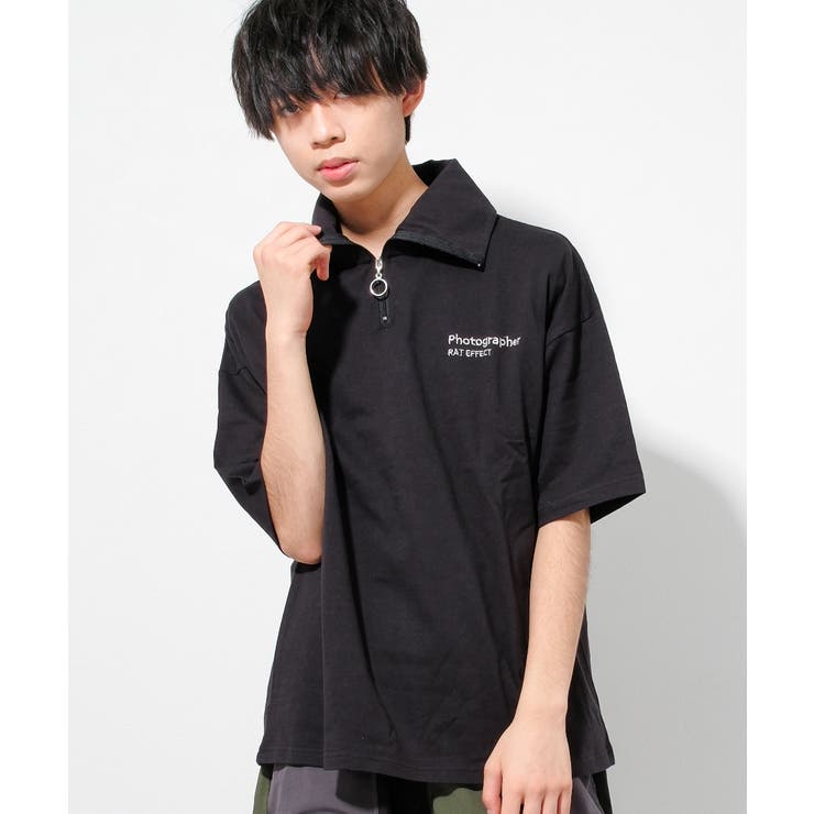 ハーフジップTシャツ トップス 半袖[品番：SHUK0001572]｜子ども