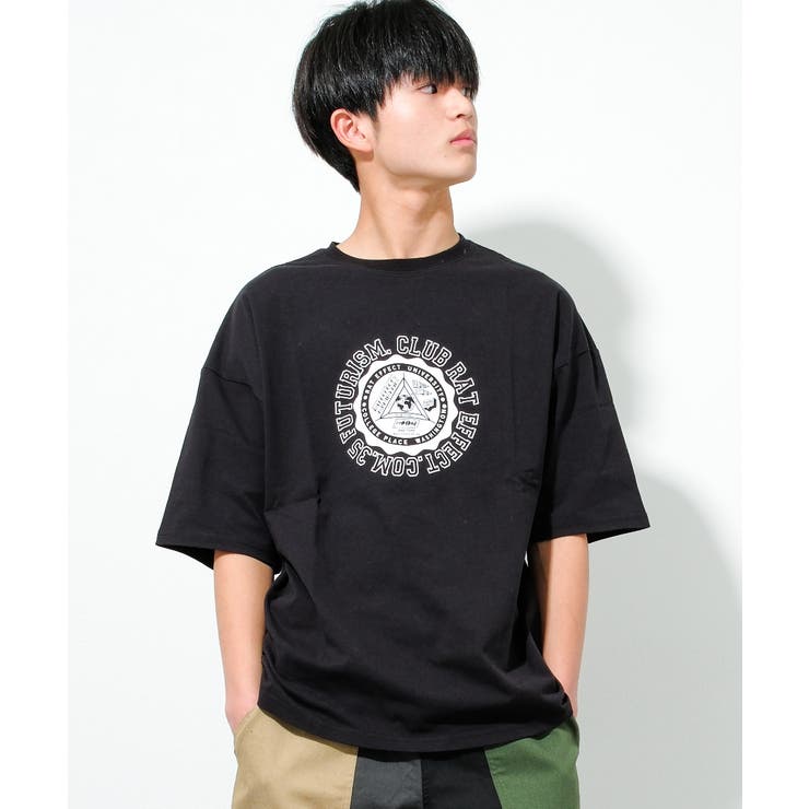 ブラック | ストリートサークルBIG Tシャツ トップス | 子ども服 SHUSHU