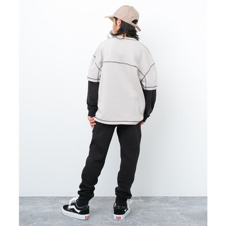 別注CONVERSE裏起毛サイドロゴラインスウェットパンツ ボトムス