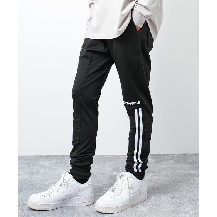 ブラックB | CONVERSE 別注裏起毛トリコットラインパンツ ボトムス | 子ども服 SHUSHU